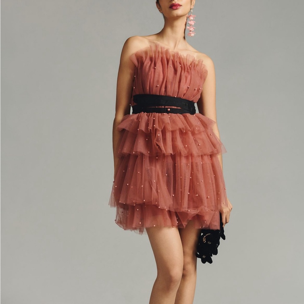 Maeve Tulle Mini Dress